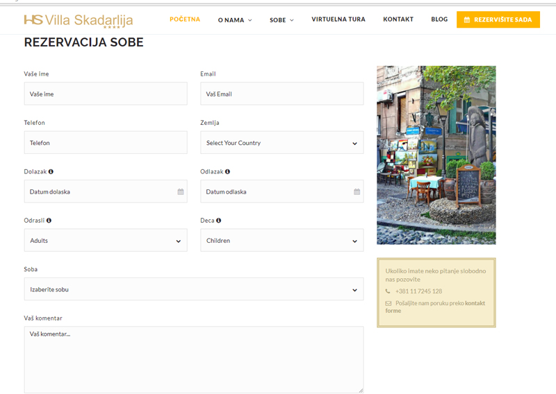 hotel rezervacija soba beograd