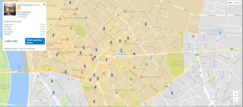 hotel u centru Beograda